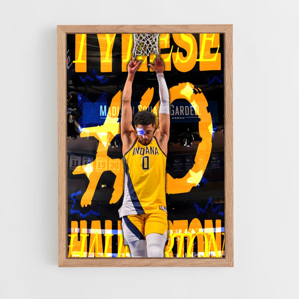 Poster Tyrese haliburton – affiche Basketball (vue 4)